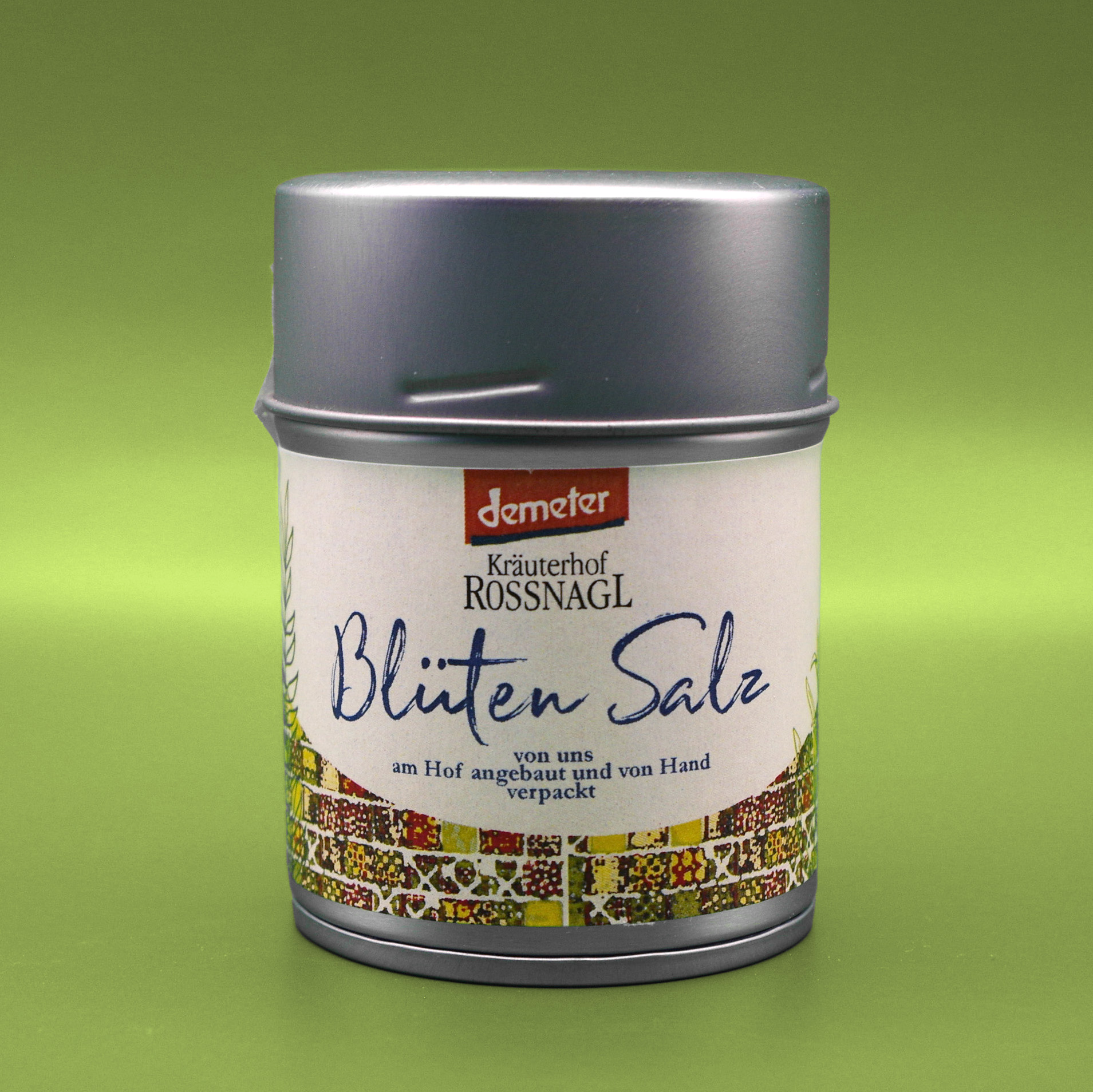 Blütensalz in der Dose