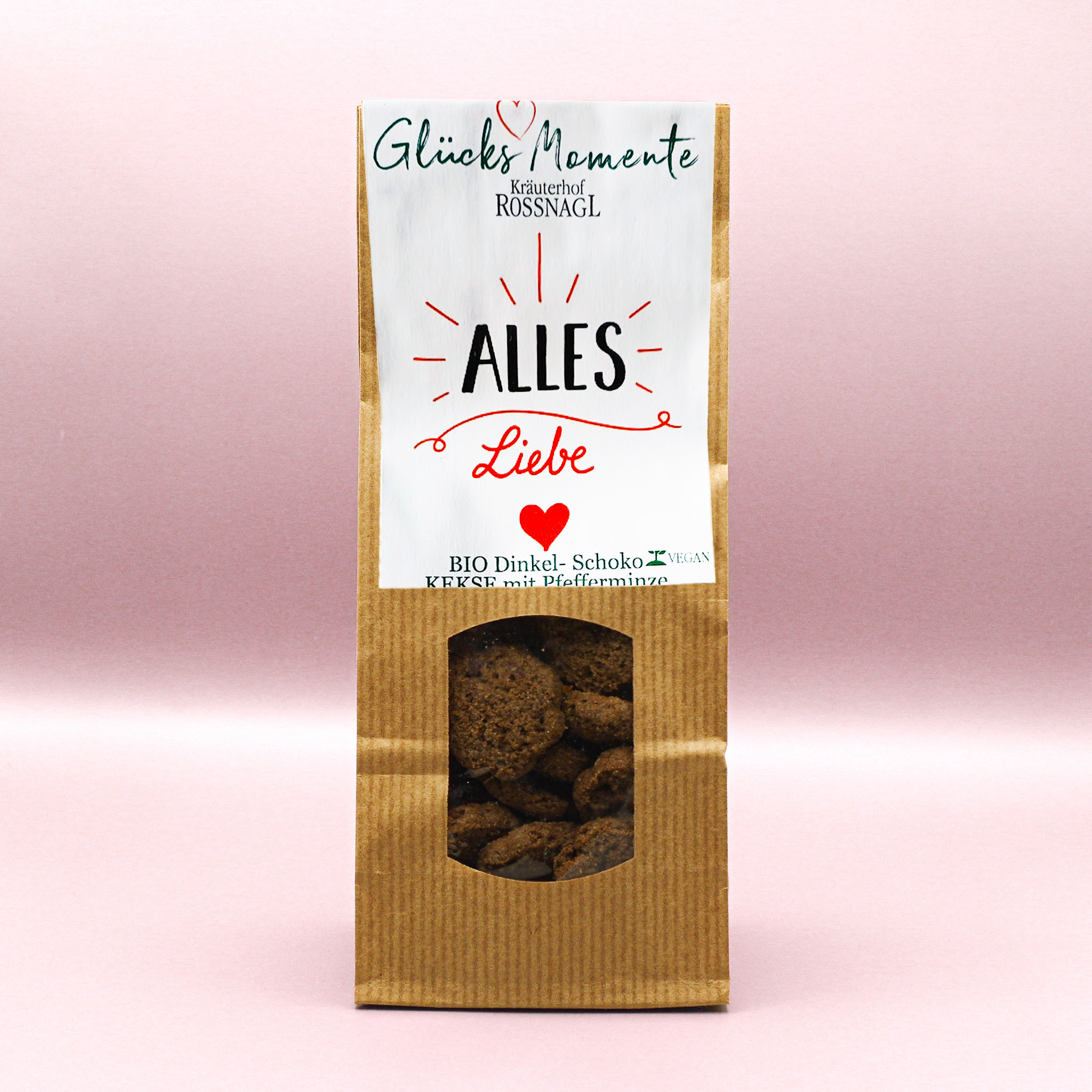 Liebe liegt in der Luft – Bio Dinkel Vollkornkekse mit Zartbitterschokolade und Pfefferminze – Bild 4