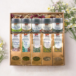 Geschenkset „Hofküche Deluxe – Kräuter & Salz-Schätze“