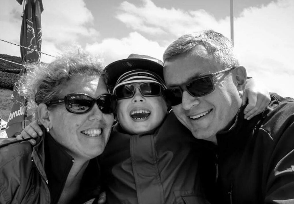 Sabine und Christian Rossnagl mit ihren Sohn.